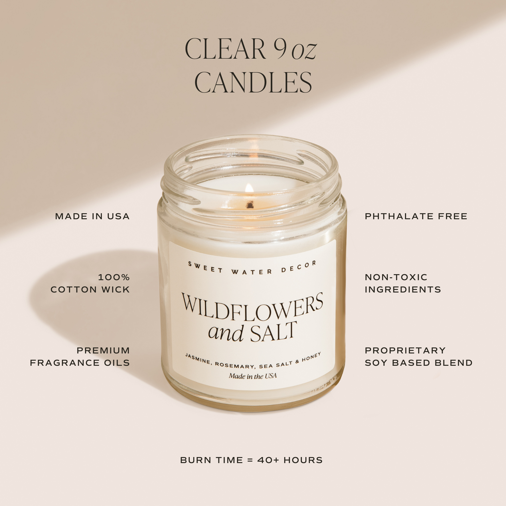 Farmhouse 9 oz Soy Candle - Fall Home Decor & Gifts
