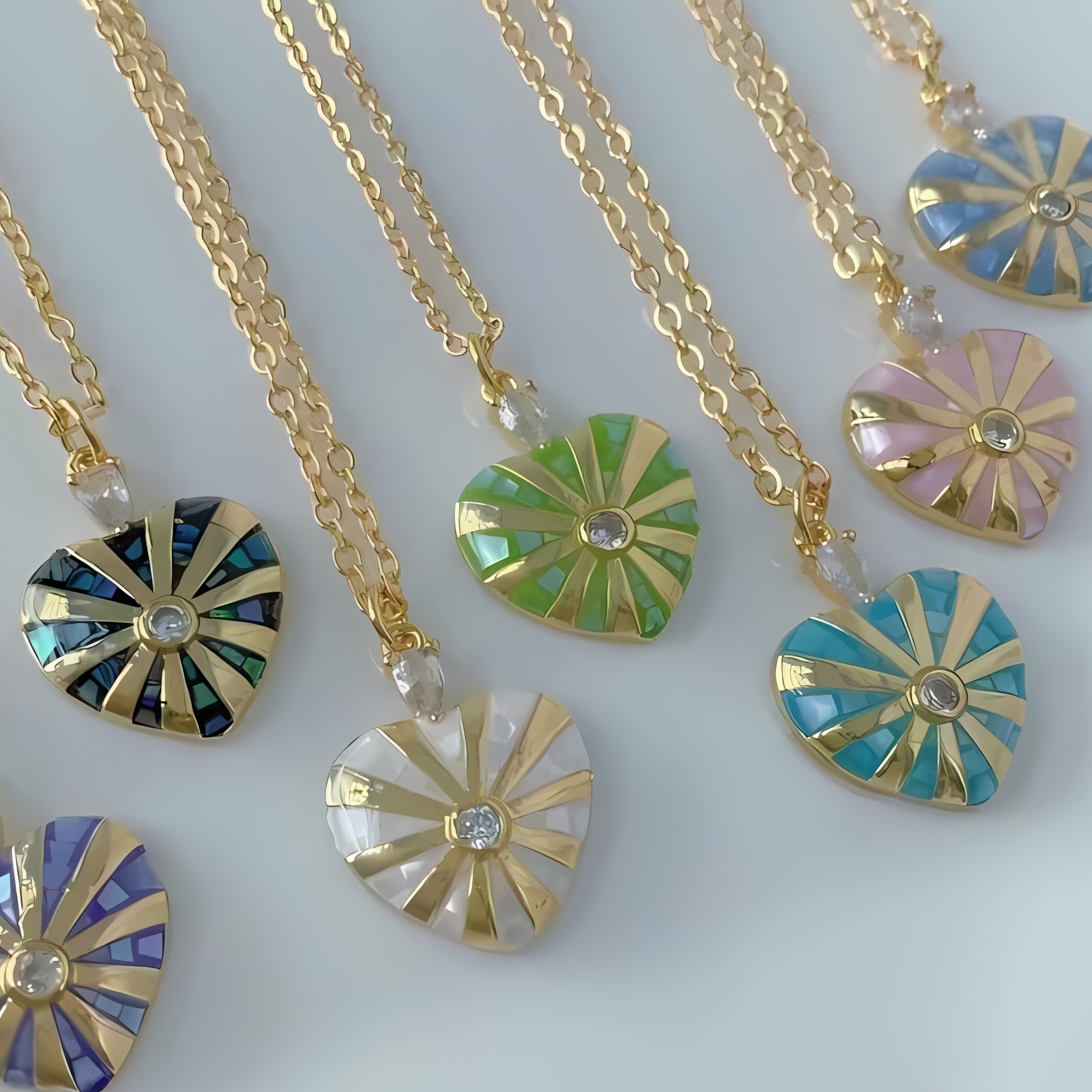 Luminous Heart Necklace Collection ~Deep South Originals